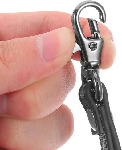 Camera Wrist Strap with Quick Release Clips 2pcs Leather Black in Saudi Arabia