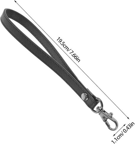 Camera Wrist Strap with Quick Release Clips 2pcs Leather Black in Saudi Arabia