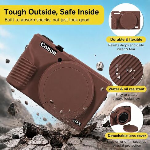 Silicone Camera Case for Canon G7X Mark III in Saudi Arabia