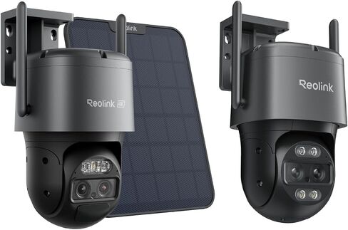 REOLINK TrackMix WiFi & TrackMix Solar, 4K Dual-Lens PTZ Security Cameras, 360° Auto Tracking, 8X Hybrid Zoom, Color Night Vision, Smart AI Detection, Dual-Band WiFi, No Subscription in Saudi Arabia