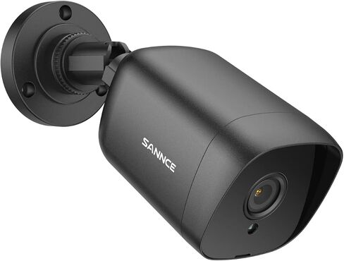 SANNCE FHD 1080p 2MP Wired Home Security Camera with EXIR 100ft Night Vision, IP66 Waterproof Surveillance Bullet Cameras for Outdoor Indoor Video Home CCTV Camera (Black) in Saudi Arabia