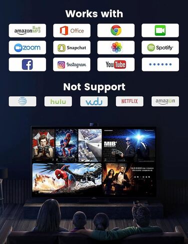 Wireless HDMI Display Adapter, Plug & Play, for iPhone,Android in Saudi Arabia