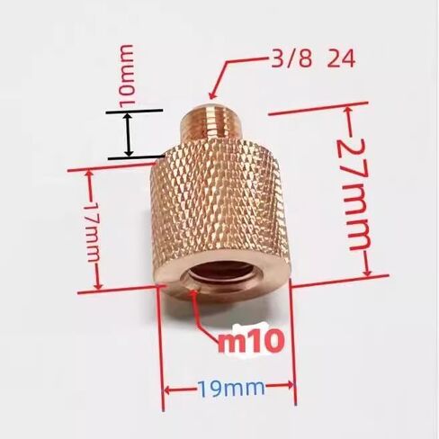 3/8 to M10 Aluminum Alloy Thread Adapter in Saudi Arabia