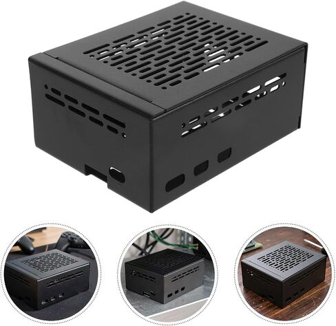 Pi 5 M2 Nvme SSD Enclosure with Iron Shell for Compact Setup in Saudi Arabia