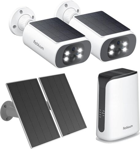 4MP Solar Security Cameras Wireless Outdoor with 3W Solar Panel in Kuwait