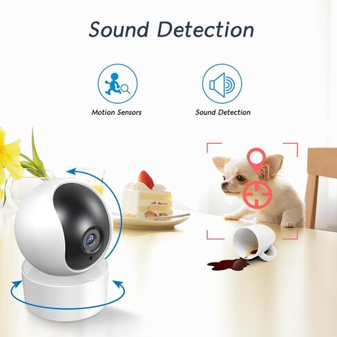 PGST Cameras for Home Security,App Control for Smart Life or Tuya,for Apartment,Kids Safety,Office,Garage,No Monthly Fees in Saudi Arabia