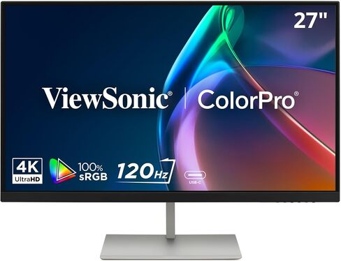 ViewSonic VP2766-4K 27 Inch 4K UHD ColorPro IPS Monitor 90W USB-C 120Hz in Kuwait