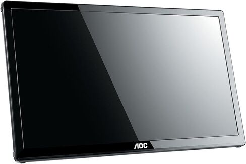 AOC e1659Fwu 15.6-Inch Ultra Slim 1366x768 Res 200 cd/m2 Brightness USB 3.0-Powered Portable LED Monitor w/ Case Black in Kuwait