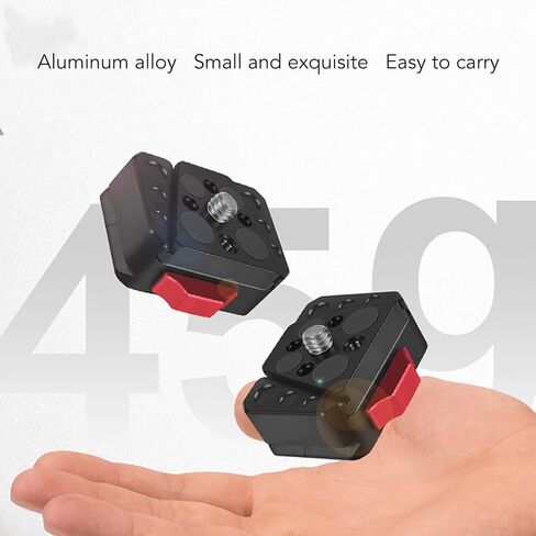 Fabater Mini V Lock Arrow Storage Case Plate for DSLR Tripod, 38mm Dovetail Slot Camera V Lock Plate with Builtin Anti Shake Design, 1/4 Inch Positioning Hole Arrow Storage Case Kit in Kuwait