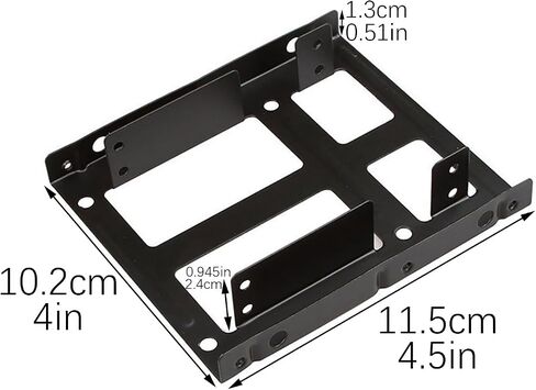 RLECS Dual SSD/HDD Metal Mounting Bracket with Screwdriver/Screws/SATA Power Cable/Data Cable Set in Kuwait