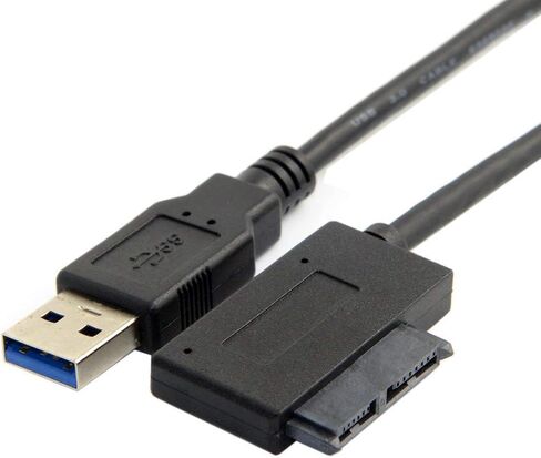 USB 3.0 to 7+6 13Pin Slimline Sata Laptop Cd/DVD ROM Optical Drive Adapter Cable Attractive and Professional in Kuwait