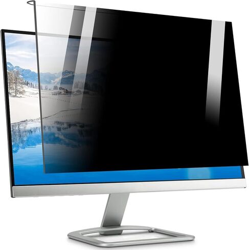 Acrylic Privacy Panel for Desk, 24 inch Hanging Removable Anti Glare Blue Light Computer Monitor Privacy Filter, Anti-Spy Privacy Protector for 16:9 Widescreen Monitor in Kuwait