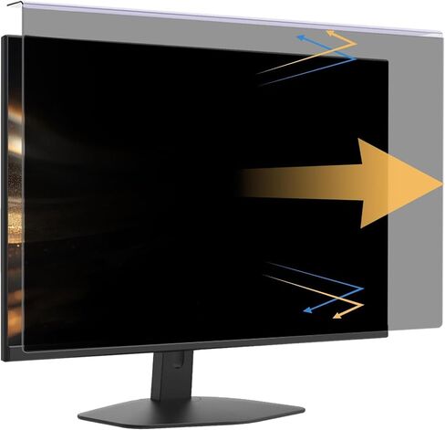 Acrylic Hanging 24 Inch Monitor Computer Privacy Screen Filter, Eye Protection - Anti Glare & Blue Light Filter - for 16:9 Widescreen Desktop Monitor in Kuwait