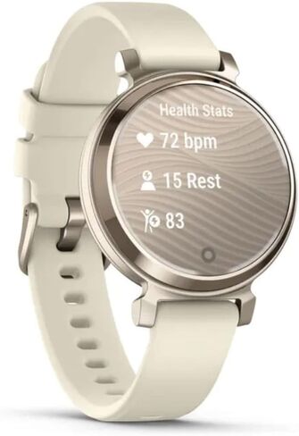 Garmin Lily 2, Small and Stylish Smartwatch, Hidden Display, Patterned Lens, Up to 5 Days Battery Life, Coconut (Renewed) in Kuwait