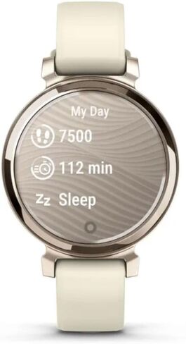 Garmin Lily 2, Small and Stylish Smartwatch, Hidden Display, Patterned Lens, Up to 5 Days Battery Life, Coconut (Renewed) in Kuwait