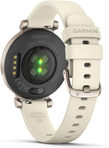 Garmin Lily 2, Small and Stylish Smartwatch, Hidden Display, Patterned Lens, Up to 5 Days Battery Life, Coconut (Renewed) in Kuwait