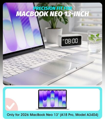 Orzero (3 Pack) Trackpad Protector Cover Compatible with MacBook Neo 13 inch, Clear Anti-Scratch Touch Pad Accessories Skin, Bubble-Free Removable No Residue in Kuwait