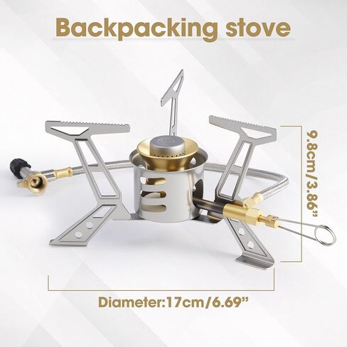 Multi Fuel Stove Burner with SILENT CAP for Outdoor Camping Hiking in Kuwait