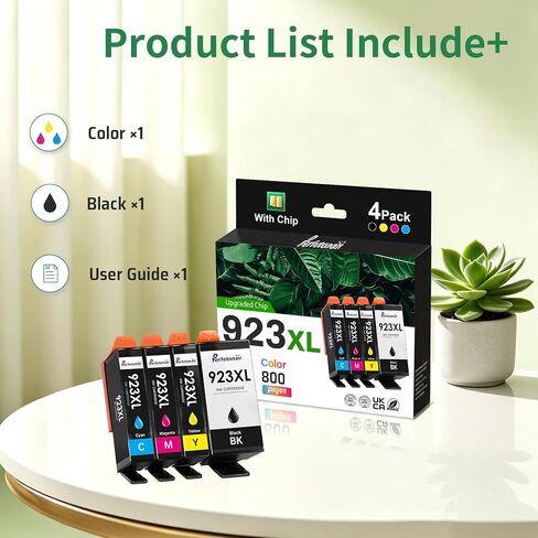 923XL Ink Cartridges Compatible with HP OfficeJet Pro Printer in Kuwait