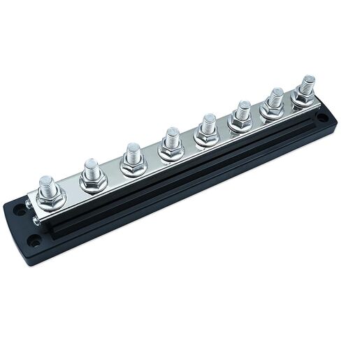 2107 Powerbar 600A Power Distribution Block, Compatible with Blue sea Systems, 8X3/8-16 Terminal Studs, 600A 300V AC / 48V DC, Tin-Plated Copper Bus Bar, Heavy Duty for Marine, Automotive, RV, Solar in Kuwait
