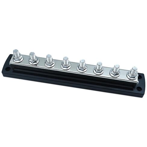 2107 Powerbar 600A Power Distribution Block, Compatible with Blue sea Systems, 8X3/8-16 Terminal Studs, 600A 300V AC / 48V DC, Tin-Plated Copper Bus Bar, Heavy Duty for Marine, Automotive, RV, Solar in Kuwait