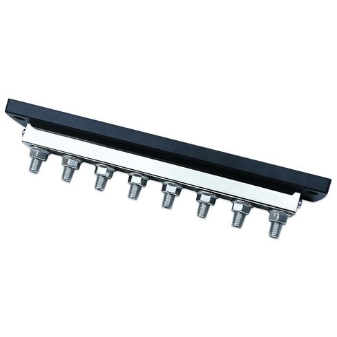 2107 Powerbar 600A Power Distribution Block, Compatible with Blue sea Systems, 8X3/8-16 Terminal Studs, 600A 300V AC / 48V DC, Tin-Plated Copper Bus Bar, Heavy Duty for Marine, Automotive, RV, Solar in Kuwait