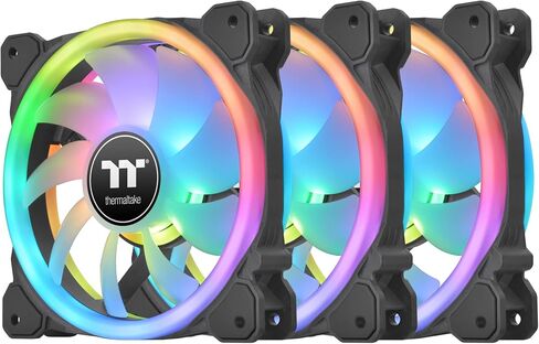Thermaltake SWAFAN 14 RGB Radiator Fan TT Premium Edition 3 Pack, Swappable Fan Blade Design, Customizable air Flow Direction, 2000 RPM, CL-F138-PL14SW-A in Kuwait