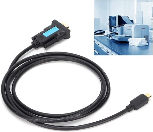 USB to RS232 Adapter Compact TypeC to DB9 Converter for Scanners in Kuwait