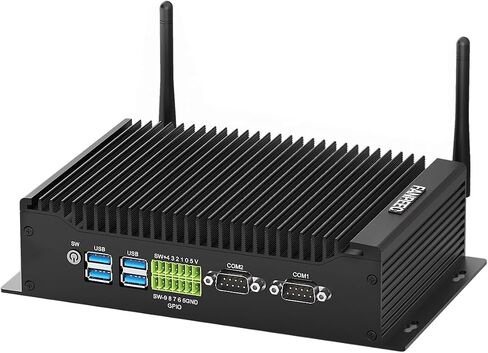 FANPEEC Fanless Mini PC Core i7-10810U Industrial PC 16GB DDR4 1TB M.2 SSD in Kuwait