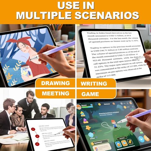 Stylus Pen for Touchscreen (5 Pack), with Magnetic Pen Cap, 2 in 1 High Precision Stylus Pen for iPad/iPhone/Nintendo Switch/Samsung/Android Smartphone and Tablets, Compatible with All Touch Screen in Kuwait