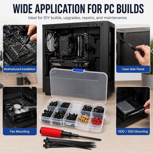 Computer Screws Assortment Kit with Screwdriver and Standoffs in Kuwait