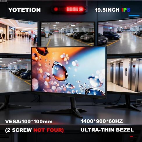 19.5inch IPS Monitor Without Audion Professional HD (1440 x 900), 60Hz Refresh Rate, Visual Protection Technology, Blue Light Filter and Flicker-Free Technology HDMI and VGA Ports in Kuwait