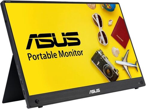 ASUS ZenScreen 15.6" 1080P Portable USB-C Monitor (MB16AHG) - Full HD, IPS, 144Hz, Mini-HDMI, Freesync Premium™, Ergo Kickstand, Eye Care, Blue Light Filter, Tripod Mountable, Protective Sleeve in Kuwait