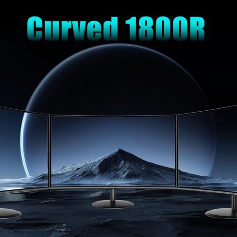 Viewedge 27 inch Curved Gaming Monitor 180Hz 1ms 1080p Computer Monitor in Kuwait