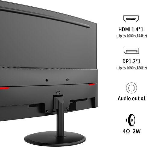 Viewedge 27 inch Curved Gaming Monitor 180Hz 1ms 1080p Computer Monitor in Kuwait