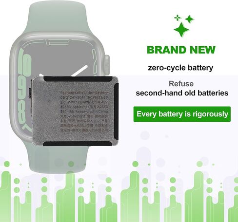A2663 3.85V 284mAh Battery, Compatible with Watch Series 7 41mm,Comes with a Battery Installation Tool in Kuwait
