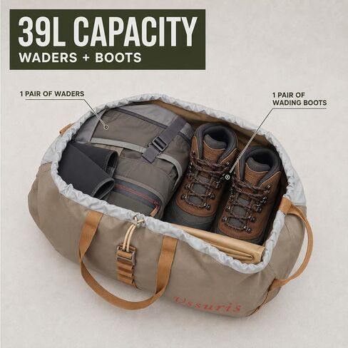 Fly Fishing Wader and Boot Bag with Built-In Changing Mat in Kuwait