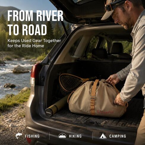 Fly Fishing Wader and Boot Bag with Built-In Changing Mat in Kuwait