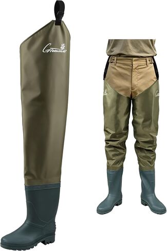 GREENWATER Bootfoot Hip Waders,Waterproof Hip Boots for Men Women in Kuwait