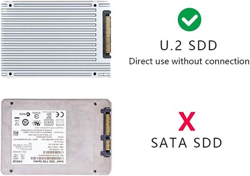 Cablecc PCI-E 3.0 x4 Lane to U.2 U2 Kit SFF-8639 Host Adapter for Intel Motherboard & 750 NVMe PCIe SSD Black in Kuwait