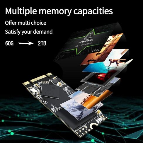 Kingshark Gamer SSD M.2 2242 256GB Internal Ngff SSD 42MM SATA III 6Gb/s (256GB, M.2 2242) in Kuwait