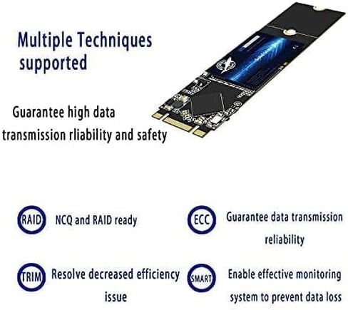 Dogfish 4TB Internal M.2 2280 NGFF SSD 3D NAND QLC SATA III 6 Gb/s in Kuwait