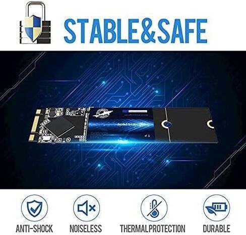 Dogfish 4TB Internal M.2 2280 NGFF SSD 3D NAND QLC SATA III 6 Gb/s in Kuwait