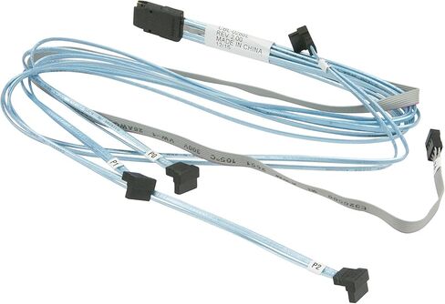 Supermicro Cable IPASS to 4SATA 50/50/60/70cm Right Angle with Side Ba CBL-0288L in Kuwait