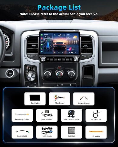 4GB RAM+64GB ROM Car Radio for Dodge Ram 1500 2500 3500 2013-2018 in Kuwait