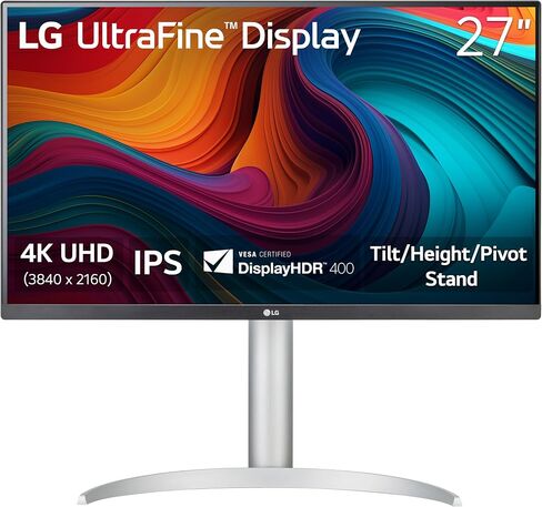 LG 27UP850K-W 27-inch Ultrafine 4K UHD IPS DisplayHDR 400 Computer Monitor in Kuwait