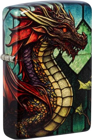 Zippo Lighter: Stained Glass Dragon - 540 Fusion 81783 in Kuwait