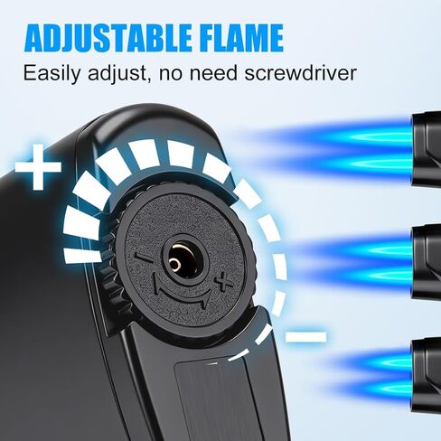 Torch Lighter 2 Pack Windproof Dual Jet Flame Refillable Butane Lighters in Kuwait