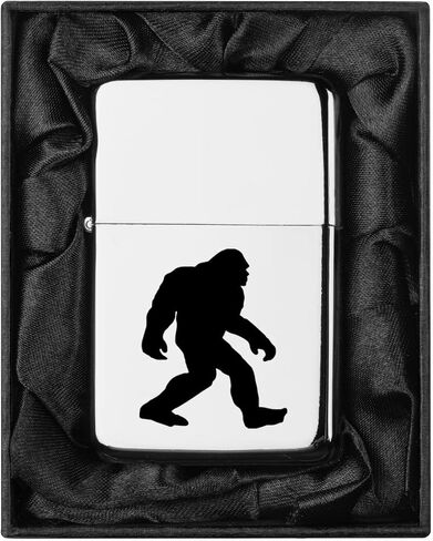 Lighter in Black Silk Lined Gift Box Bigfoot Sasquatch (Black) in Kuwait