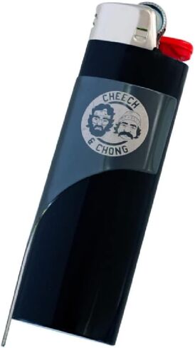 Kasher Cheech & Chong Lighter Tool - Officially Licensed Limited Edition Multipurpose Metal Lighter Case - Durable & Lightweight Multi Tool Accessory - Opens Packages (Without Lighter, Green) in Kuwait